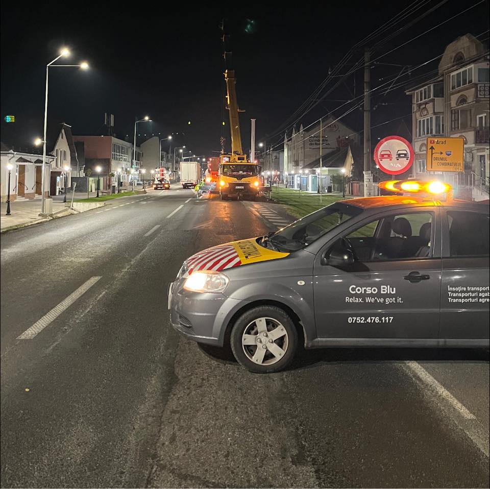 Escortă transport agabaritic